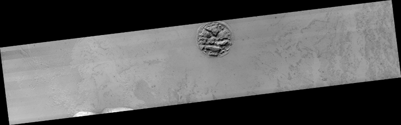 Illustration for article titled NASA Spots A Strange Circular Mound On Mars